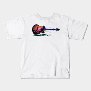 Cyberpunk Guitar Gifts Guitarist Musician Concert Guitar Kids T-Shirt